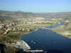 Bosa dall'alto da ovest
